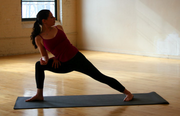 Yoga Challenge:  Twisting Extended Side Angle