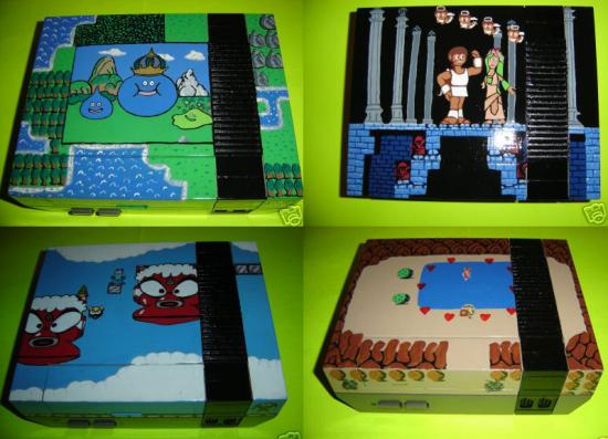 Totally Geeky or Geek Chic? Decorated NES Consoles