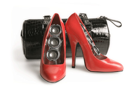Totally Geeky or Geek Chic? Stereo Stilettos
