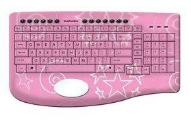 Geek Out: Pink Keyboard and Mouse
