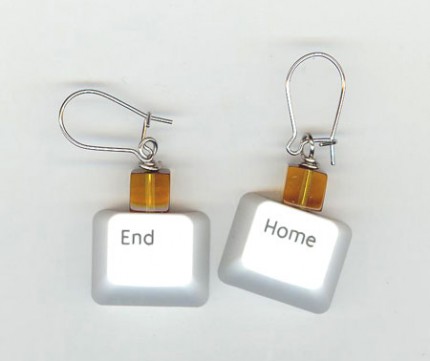Totally Geeky or Geek Chic? Keyboard Key Earrings
