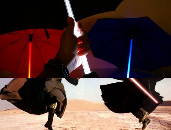 Light Saber Umbrella - Star Wars Fans Beware!