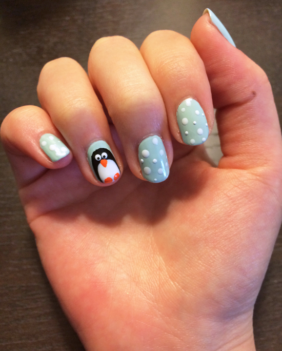 Penguin Nail Art Tutorial | POPSUGAR Beauty