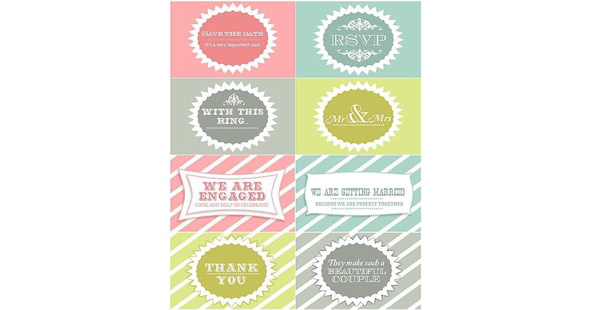 Wedding Printables | 59 Beautiful Wedding Favor Printables to Download ...