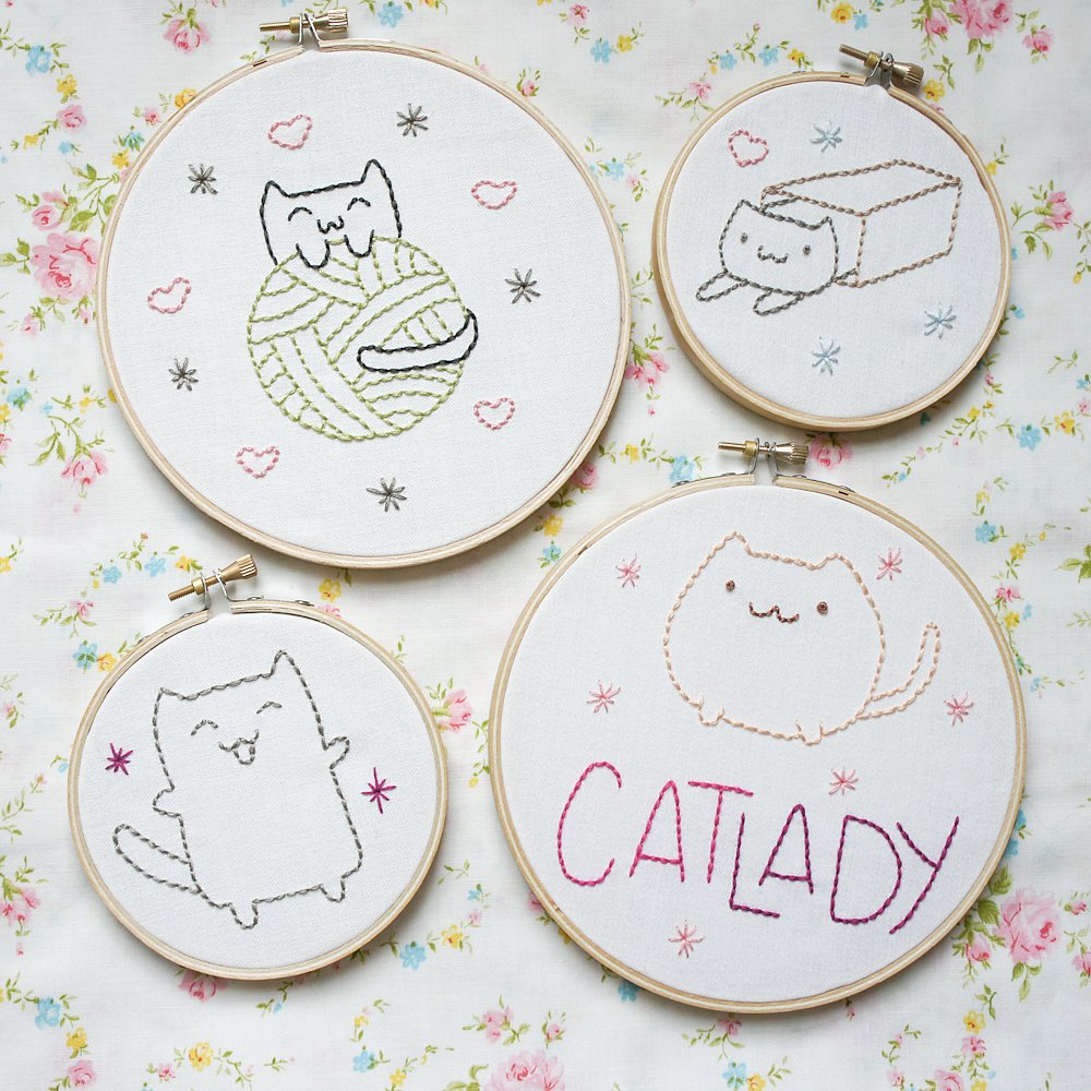 Cat Embroidery Patterns | Custom Embroidery